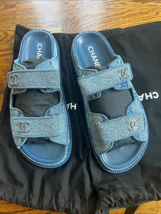 CHANEL Shoes - CHANEL Demin Dad sandals